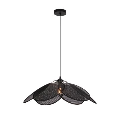 Rattan pendant light black, Rowen