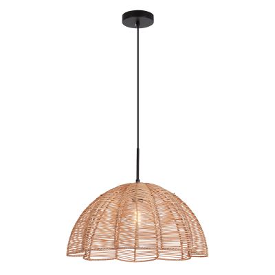 Rattan pendant light brown, Heather