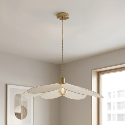 Rustic pendant light cream, Nena