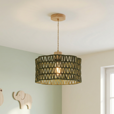 Rustic pendant light green, Mickey