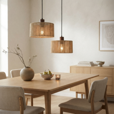 Japandi pendant light brown, Selena