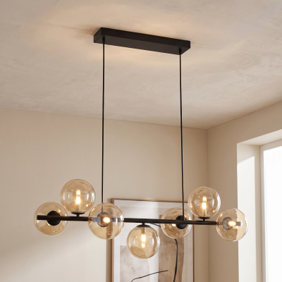Design pendant light amber, Remo