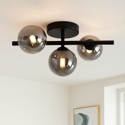 Design ceiling light grey, Remo