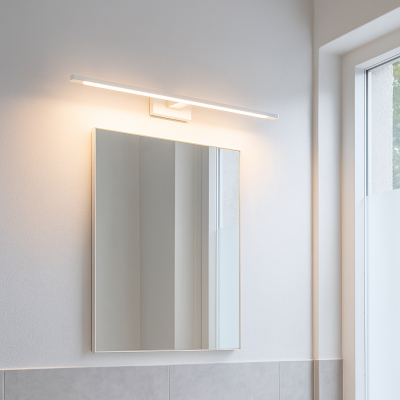 Modern mirror lighting white, Steffy, 8W, 3000K LED, IP44