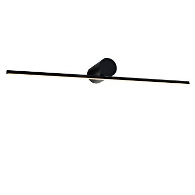 Modern mirror lighting black, Haiko, 8W, 3000K LED, IP44