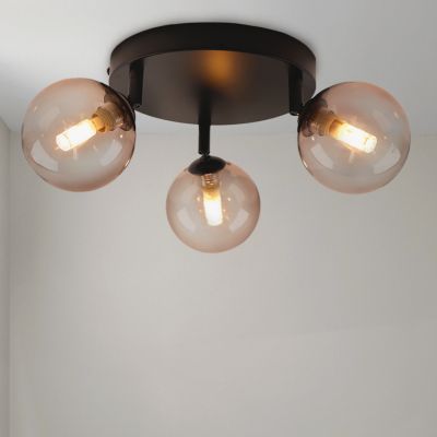 Modern bathroom ceiling light amber, Amer, IP44