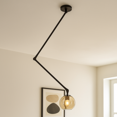 Modern ceiling light black, Giada