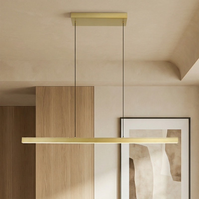 Modern pendant light brass, Iwan, 18W, 2700K LED