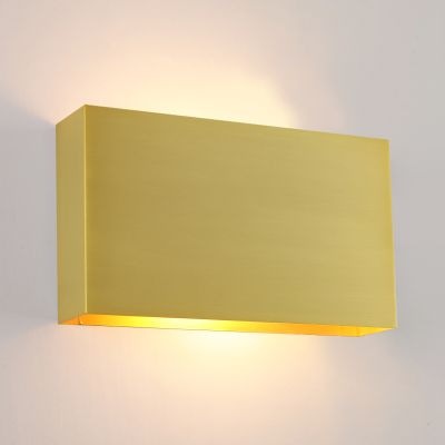 Modern wall light brass, Perry