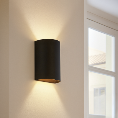 Modern wall light black, Perry