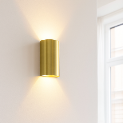 Modern wall light brass, Perry