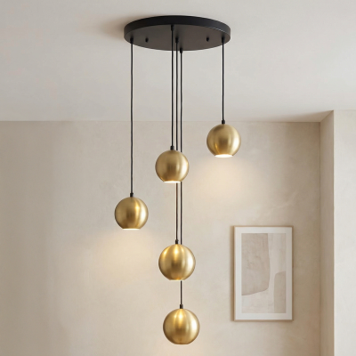 Modern pendant light brass, Matea