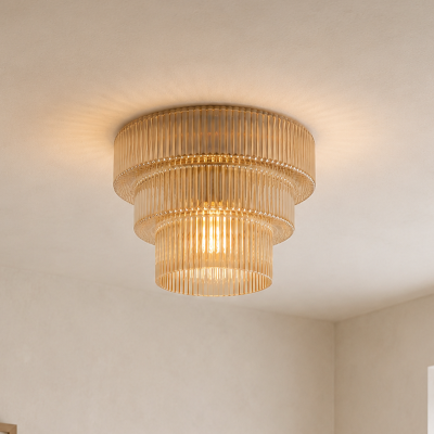 Retro ceiling light amber, Paris