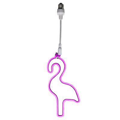 Plastic LED string light bulb pink, Flamingo, IP44