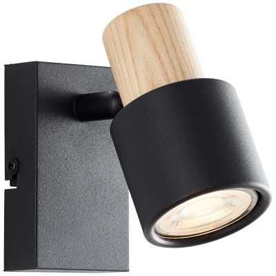Modern wall spotlight black, Soscha