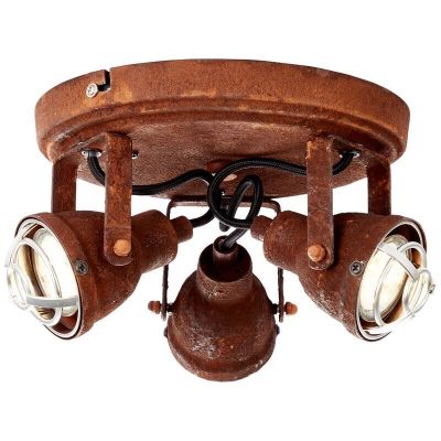 Industrial ceiling spotlight rust coloured, Abyga