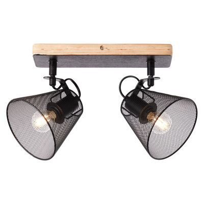 Wood ceiling spotlight black, Havin
