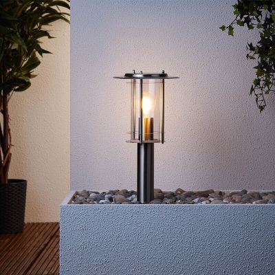 Metal outdoor light chrome, Shamayra, IP44