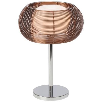 Modern table lamp bronze, Amela, with switch