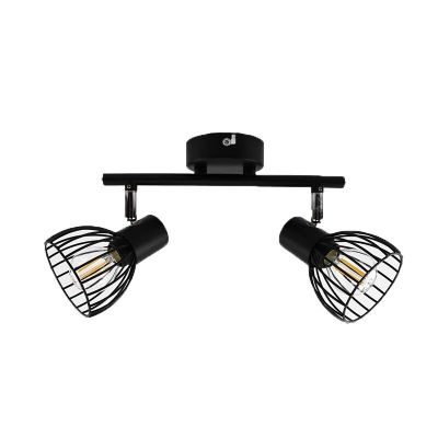 Industrial ceiling spotlight black, Adama