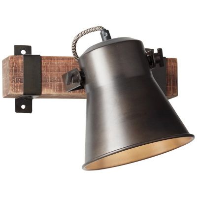 Wood ceiling spotlight black, Audrey