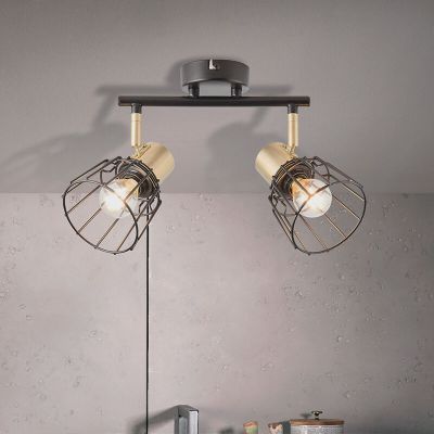 Retro ceiling spotlight brass, Luitzen