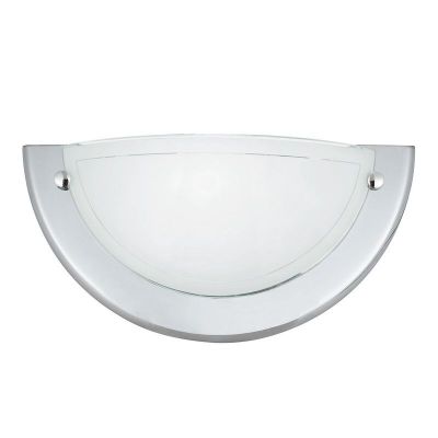 Glass wall light chrome, Angely