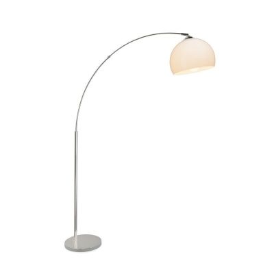 Modern arc floor lamp chrome, Ariana, with switch