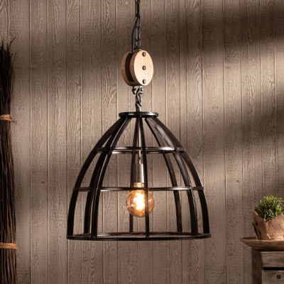Industrial pendant light black, Esmee