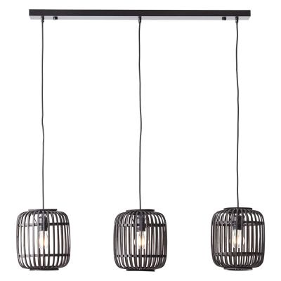Wood pendant light black, Brain