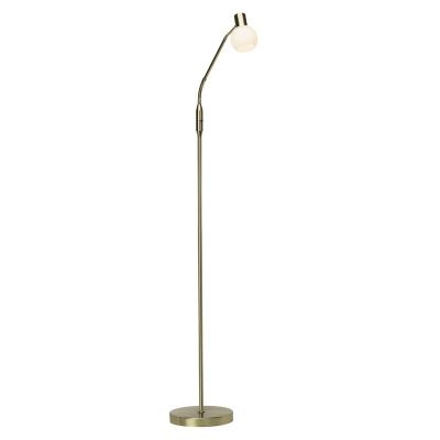 Metal floor lamp brass, Jaydah, with switch