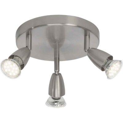 Metal ceiling light chrome, Keysha, 3W, 3000K LED