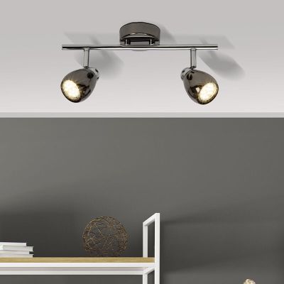 Metal ceiling light black, Khadra, 3W, 3000K LED