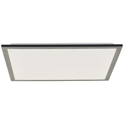 Modern LED panel ceiling light black, Usman, 24W, 4000K LED