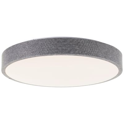 Rustic flush ceiling light grey, Soeraya, 24W, 3000K LED, 3-step dimmable