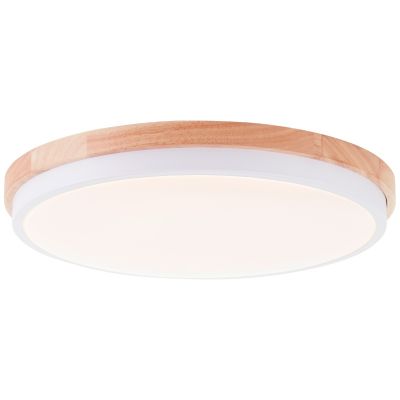 Modern ceiling light wood, Marloes, 24W, 3000K LED, 3-step dimmable