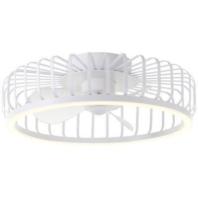 Modern ceiling fan white, Tolga, 36W, 2700K-4000K-6500K LED, with remote control