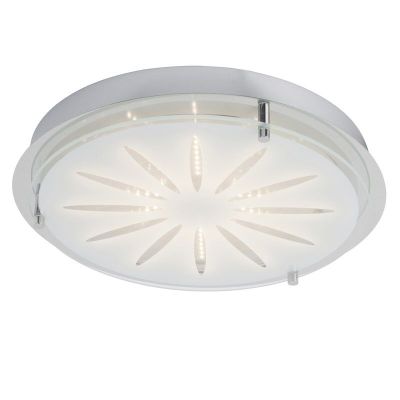 Glass wall light chrome, Danae, 15W, 3000K LED