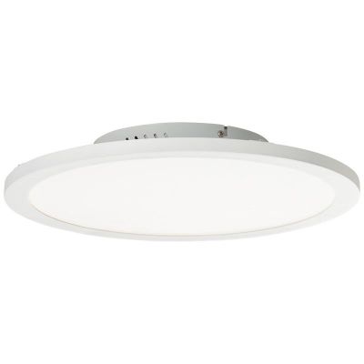 Modern flush ceiling light white, Bonny, 24W, adjustable light colour LED, with remote control