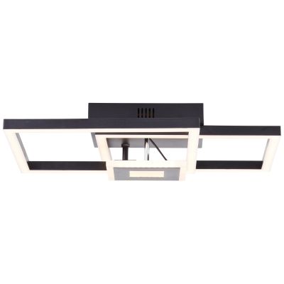Design ceiling light black, Volkert, 22W, 3000K LED
