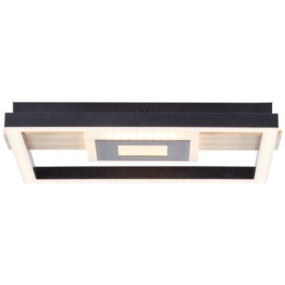 Design ceiling light black, Zakiya, 24W, 3000K LED