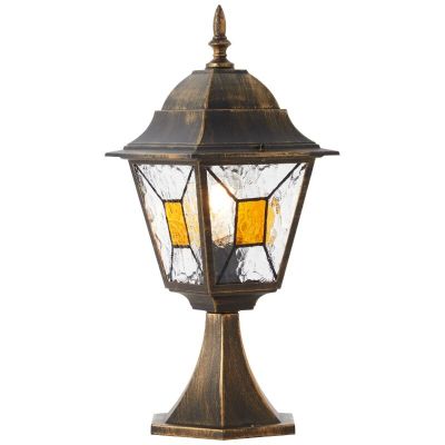 Classic outdoor light rust coloured, Levinus, IP44