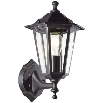 Classic outdoor light black, Radha, IP44