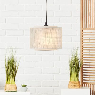 Rustic pendant light beige, Gerbert