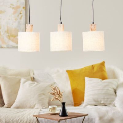 Rustic pendant light beige, Joroes
