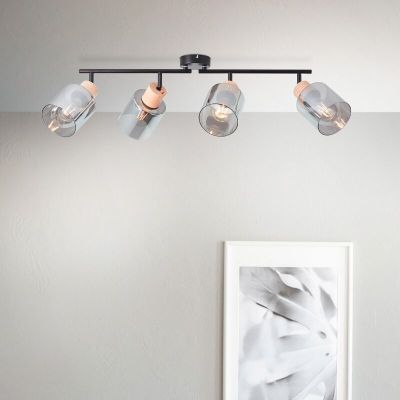 Modern ceiling spotlight grey, Serkan