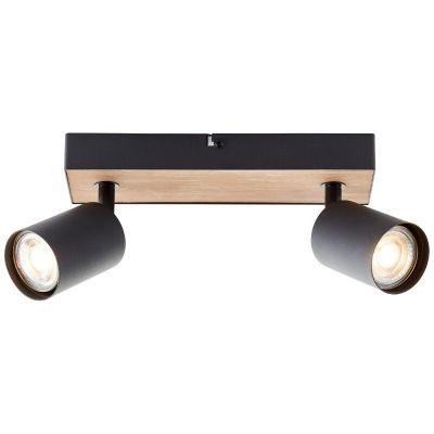Modern ceiling spotlight black, Leendert
