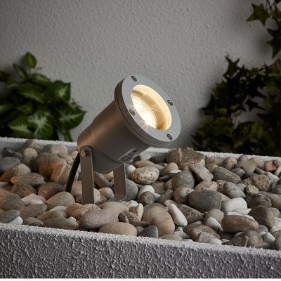 Glass garden spike light grey, Shanna, 3W, 3000K LED, IP44