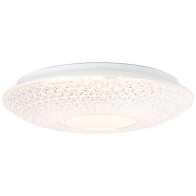 Design flush ceiling light chrome, Kaz, 24W, 3000K LED