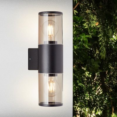Modern outdoor light black, Sherwin, IP44